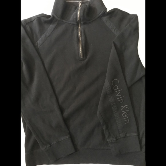 Calvin Klein Half Zip Sweater Black Size Small - Picture 5 of 5